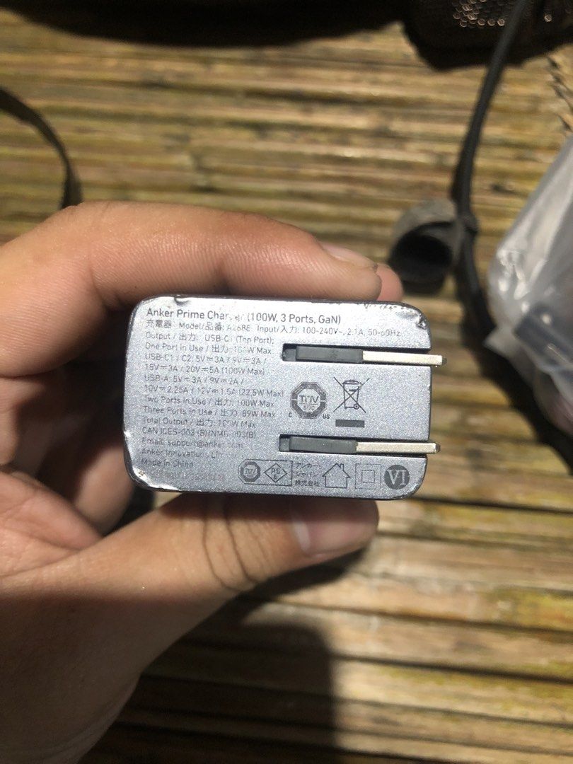 Anker Prime Charger 100w (Category: Other Gadgets) located in Manila. Submitted by kaelopet (Listing ID 1458800646, Image 2). Description: Best.