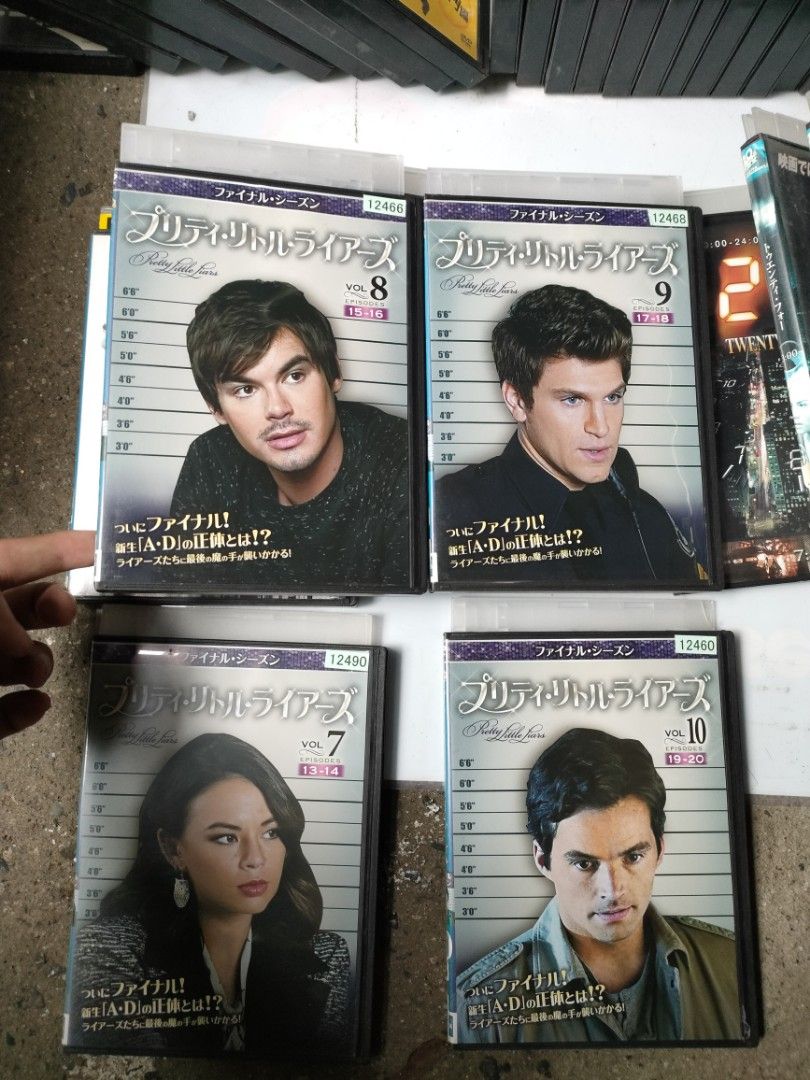 Assorted DVD, Arrow, 24, Pretty Little Liars, Elementary, CSI DVDs (Category: CDs & DVDs) located in Manila. Submitted by kimpot0801 (Listing ID 1458793336, Image 3). Description: - Complete your TV series collection with these DVD sets! - Includes: Arrow Seasons 8-10, 24 Seasons 1-4, Pretty Little Liars Seasons 7-10, Elementary & Watson Season 3, and CSI Season 15. - All DVDs are in their original cases. - Some items are Japanese releases, addin