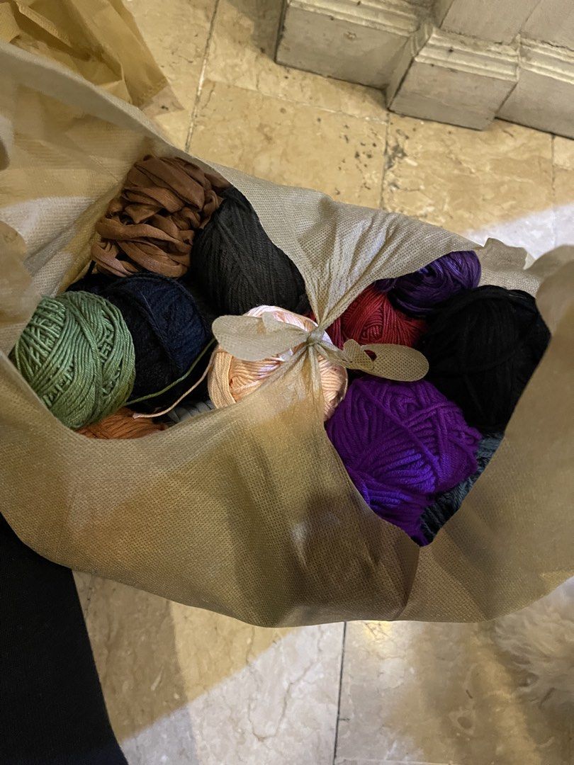 Assorted Yarn Skeins for Knitting and Crocheting (Category: Craft Supplies & Tools) located in Manila. Submitted by gentlelion_e634b6 (Listing ID 1458776342, Image 3). Description: Assorted yarn: • some brand new or unused • some are imported • some used • approximately 1 1/2 kilo each bag • discounted if will buy more than 1 bag .