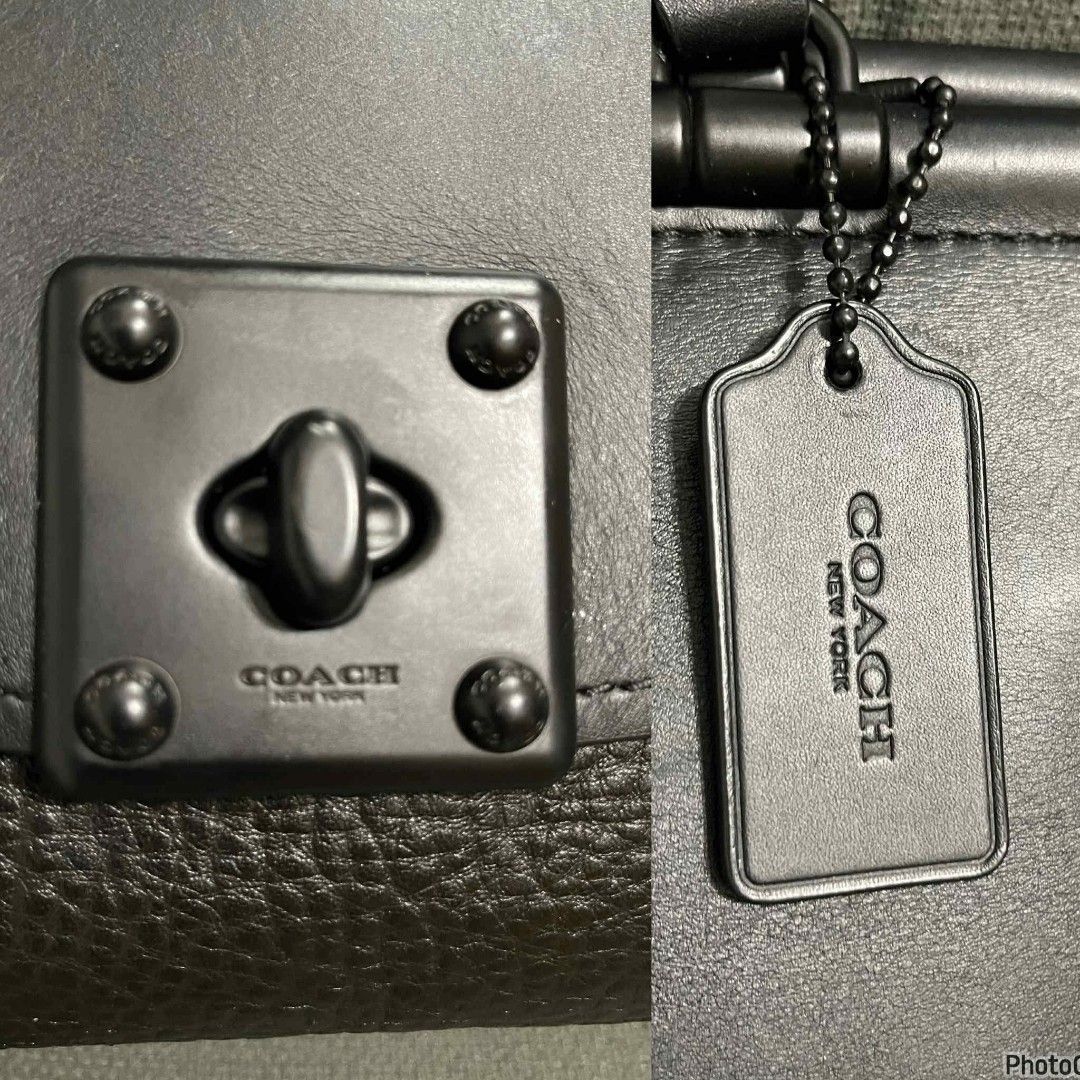 Authentic Coach Drifter (Category: Shoulder Bags) located in Quezon City. Submitted by luxxechic (Listing ID 1458823574, Image 3). Description: with hang tag ykk zip pure leather looks new replaced sling no issue actual photo posted mop: gcash.