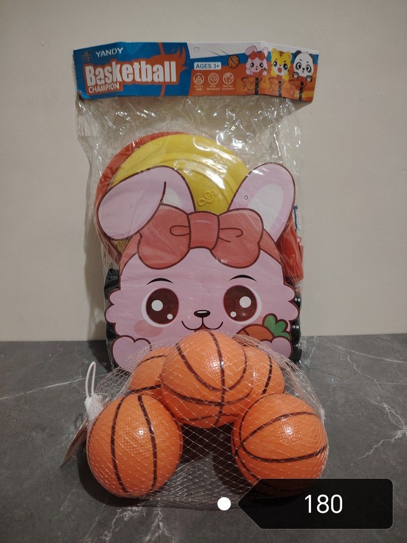 Basketball Toy for Kids (Category: Kids Toys) located in Marikina City. Submitted by sedyrah (Listing ID 1458847623, Image 1). Description: Price posted in each pic 350 if take all.