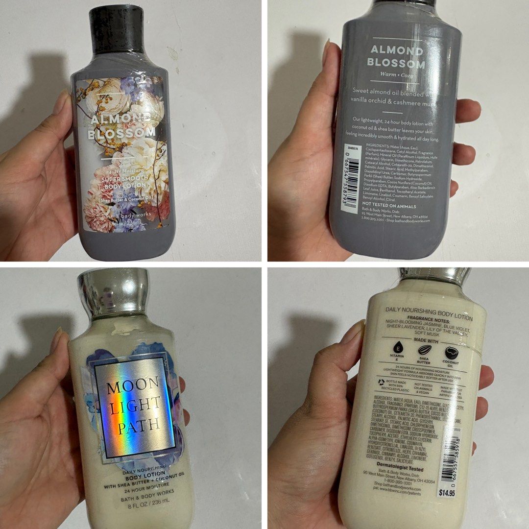 Bath & Body Works - BODY LOTION (Category: Body Care) located in Dasmarinas. Submitted by twiceasnewph (Listing ID 1458784990, Image 1). Description: Lotion Decluttering ( maalikabok due to storage).