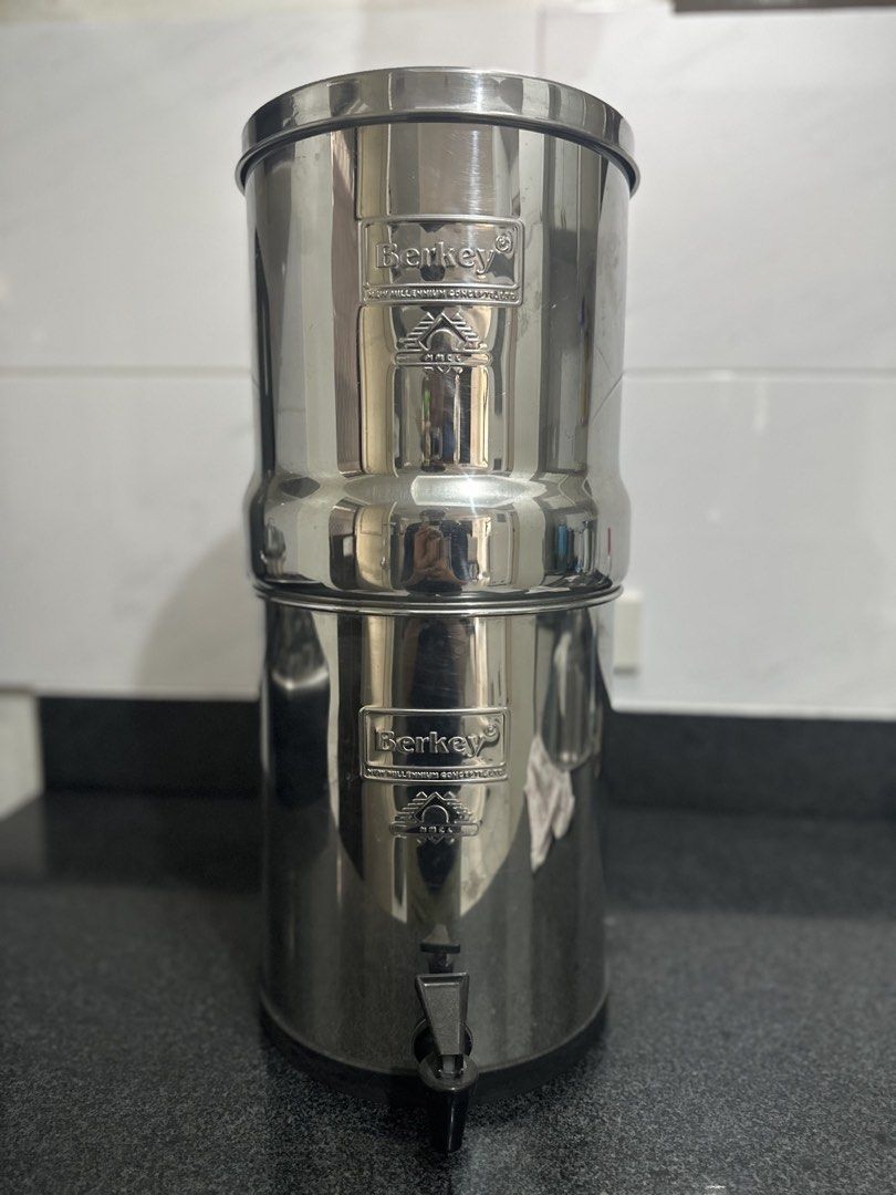 Big Berkey Stainless Steel Water Filter System (Category: Other Kitchen Appliances) located in Pasig City. Submitted by greenapplberyy (Listing ID 1458737799, Image 1). Description: FOR SALE! Big Berkey Stainless Steel Water Filter System Filter to be replaced ₱15,000 Price is negotiable just pm me! 👉🏼 Bought from the U.S 👉🏼 Used but not Abused! 👉🏼 pm for more pics and vids 👉🏼 Still working Good! MODE OF PAYMENT: Gcash/ Maribank/ Chinaban