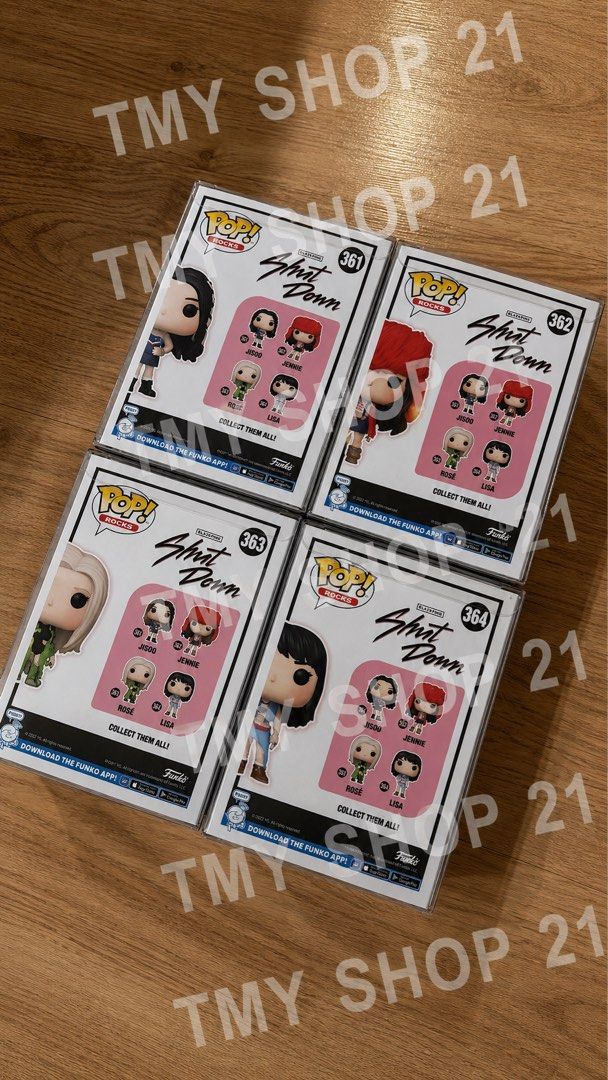 BLACKPINK SHUT DOWN FUNKO POP SET (Category: Designer & Blind Box Toys) located in Bacolod City. Submitted by tmyshop21 (Listing ID 1458821232, Image 2). Description: BLACKPINK SHUT DOWN FUNKO POP SET.