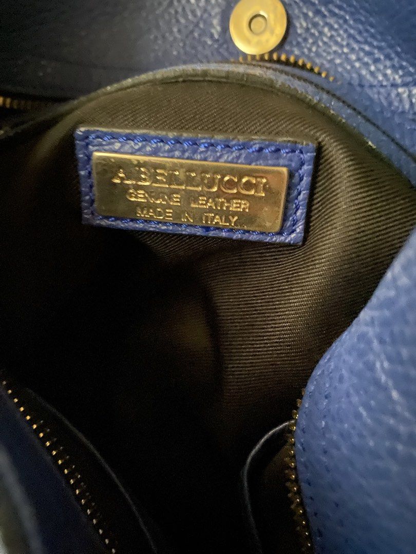 Blue Hobo Bag (Category: Shoulder Bags) located in Bacolod City. Submitted by caajxx (Listing ID 1458764730, Image 2). Description: -Has a Brand -Genuine Leather -Made in Italy -Vintage -Dm me for more photos/minor flaws -Negotiable .