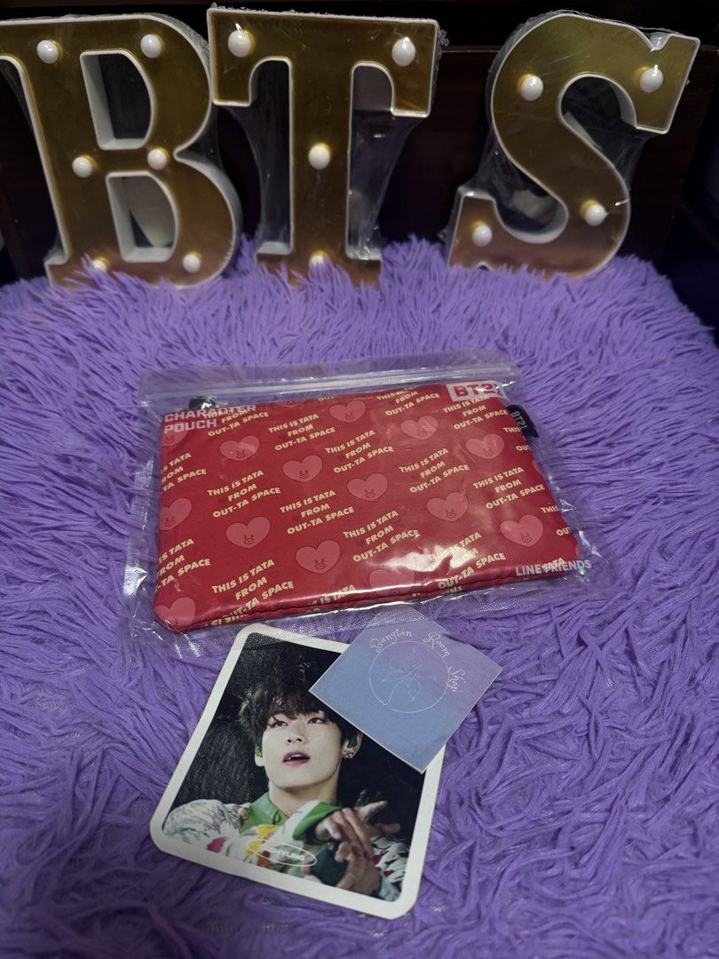 Bt21 tata flat pouch (Category: Purses & Pouches) located in Pasig City. Submitted by queenv18 (Listing ID 1458698662, Image 1). Description: Onhand items in PH ready to ship merch are directly shipped from korea / taiwan / japan / us 101% legit Brandnew Plus sf.