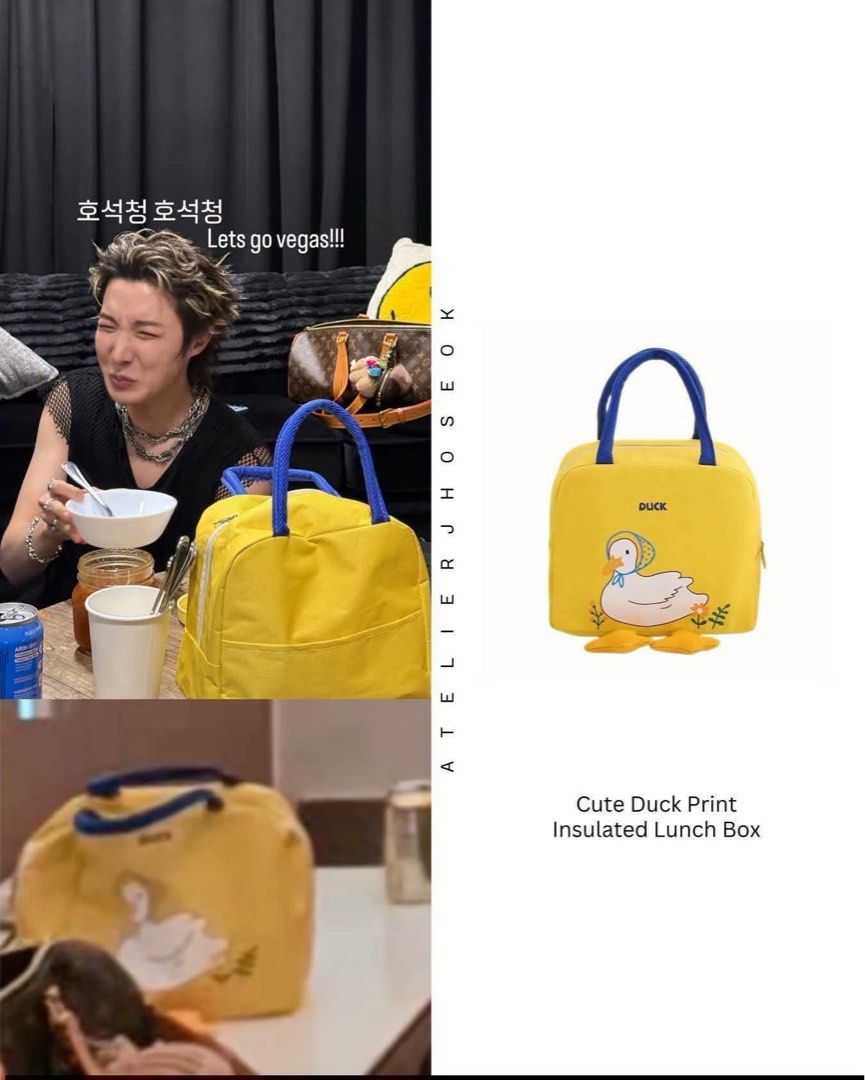 Bts Jhope duck bag (Category: Tote Bags) located in Pasig City. Submitted by queenv18 (Listing ID 1458698948, Image 1). Description: Onhand items in PH ready to ship merch are directly shipped from korea / taiwan / japan / us 101% legit Brandnew Plus sf.