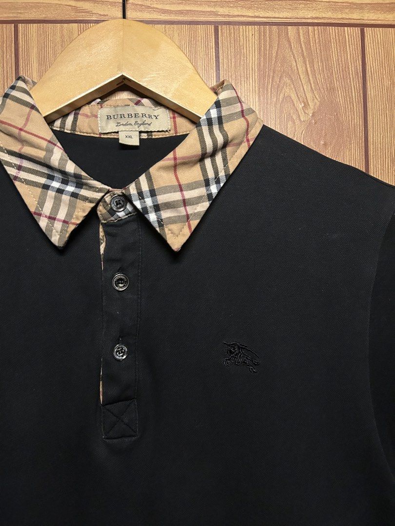 Burberry Check Collar Cotton (Category: Luxury Apparel) located in Manila. Submitted by zerowasteco. (Listing ID 1458869134, Image 2). Description: -Excellent Condition -10/10 Color rate -Dimes:L25xW18 -Size XXL on tag Dm for more info!.