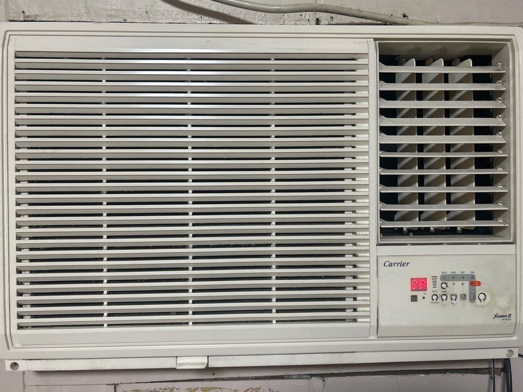 Carrier XPower 2 Inverter Window Air Conditioner (Category: Air Conditioning and Heating) located in Manila. Submitted by pyassszzzi (Listing ID 1458803883, Image 1). Description: - Carrier XPower 2 Inverter Window Air Conditioner - Digital display currently showing 29 degrees - Multiple operating modes: Auto, Cool, Dry, Fan - Adjustable fan speed settings - Clean white color - Ready for its new home!.