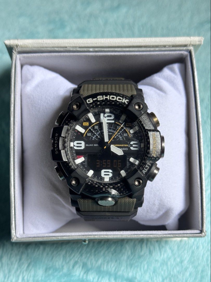 Casio G-Shock Mudmaster (Category: Men's Watches) located in Manila. Submitted by enzomagbat44789 (Listing ID 1458766164, Image 1). Description: Casio G-Shock Mudmaster GG-B100-1A3ER Used | Watch only | Slight Negotiable Meetup | JnT | LBC (COD).