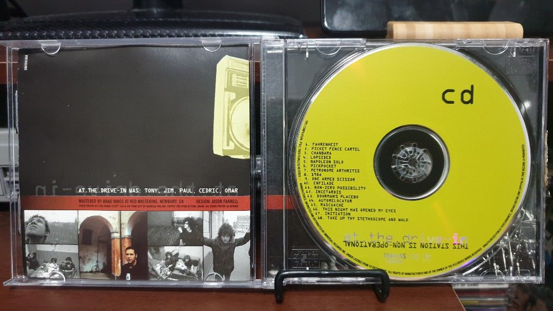 CD AT THE DRIVE-IN - this station is non operational emo post hardcore (Category: CDs & DVDs) located in Makati City. Submitted by KaTiToYs (Listing ID 1458855262, Image 2). Description: at the drive in - this station is non operational NM meet ups: Makati / BGC / Ortigas... Metro Manila / nearby provinces buyers - pick up via: lalamove / grab... Provincial buyers - ship via: lbc / jrs / jnt... MOP: Gcash ❌❌❌NO COD / COP❌❌❌ taking back sunday thu