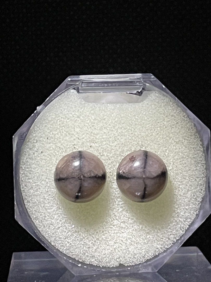 ✨Chiastolite Earring w/ S925 pin and lock (Category: Earrings) located in Las Pinas. Submitted by opalescent.crystals (Listing ID 1458763696, Image 3). Description: Chiastolite Earring w/ S925 pin and lock 🏷️800 Loc: metro manila Mop: gcash/bank Mod: lala/j&t ✨Chiastolite is a rare variety of the mineral andalusite featuring a natural, dark graphite cross pattern inside a brown or gray stone. ✨ Its iconic black cross pattern is formed naturally 