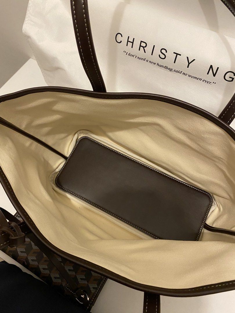 Christy Ng RUSSO MEDIUM Tote Bag (Category: Tote Bags) located in Sorsogon. Submitted by fthgbt (Listing ID 1458761761, Image 3). Description: Christy Ng Russo Medium Tote Bag - bought in the orange app mall (Christy Ng Philippines) - used ONCE only so the product is in a really good condition - price is still negotiable Freebie: Bag organizer worth 300+ pesos RFS: too small for my liking (planning to buy the large one) KINDLY MESSAGE ME FOR QUES