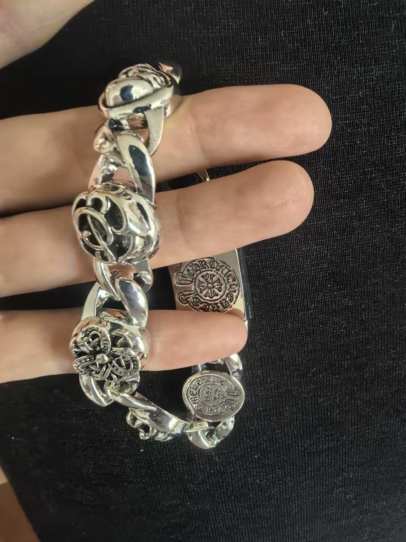 Chrome Hearts Bracelet (Category: Jewelry) located in Manila. Submitted by kaithrifts (Listing ID 1458833891, Image 1). Description: Chrome Hearts bracelet rfs: di kasya, di rin nagamit .