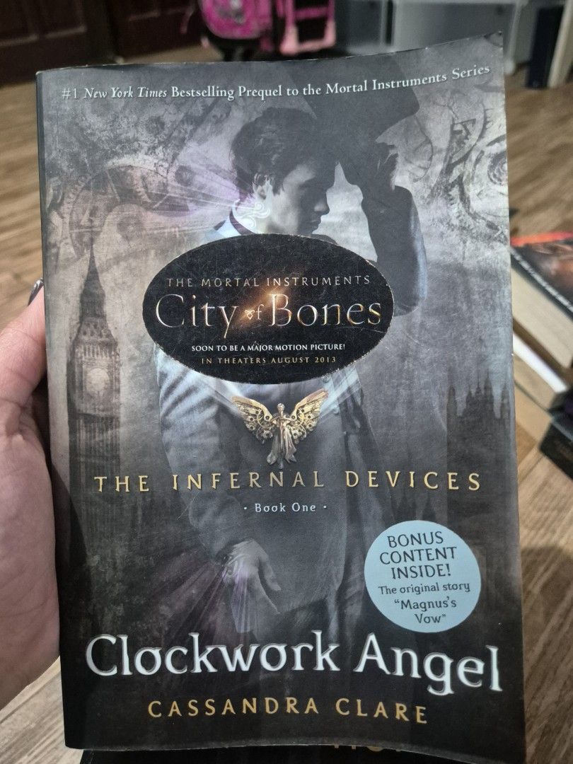 Clockwork Angel by Cassandra Clare (The Infernal Devices #1) (Category: Storybooks) located in Manila. Submitted by abianne (Listing ID 1458818296, Image 1). Description: - Clockwork Angel, Book One of The Infernal Devices series - By Cassandra Clare - #1 New York Times Bestselling Prequel to The Mortal Instruments - WITH FOXING.