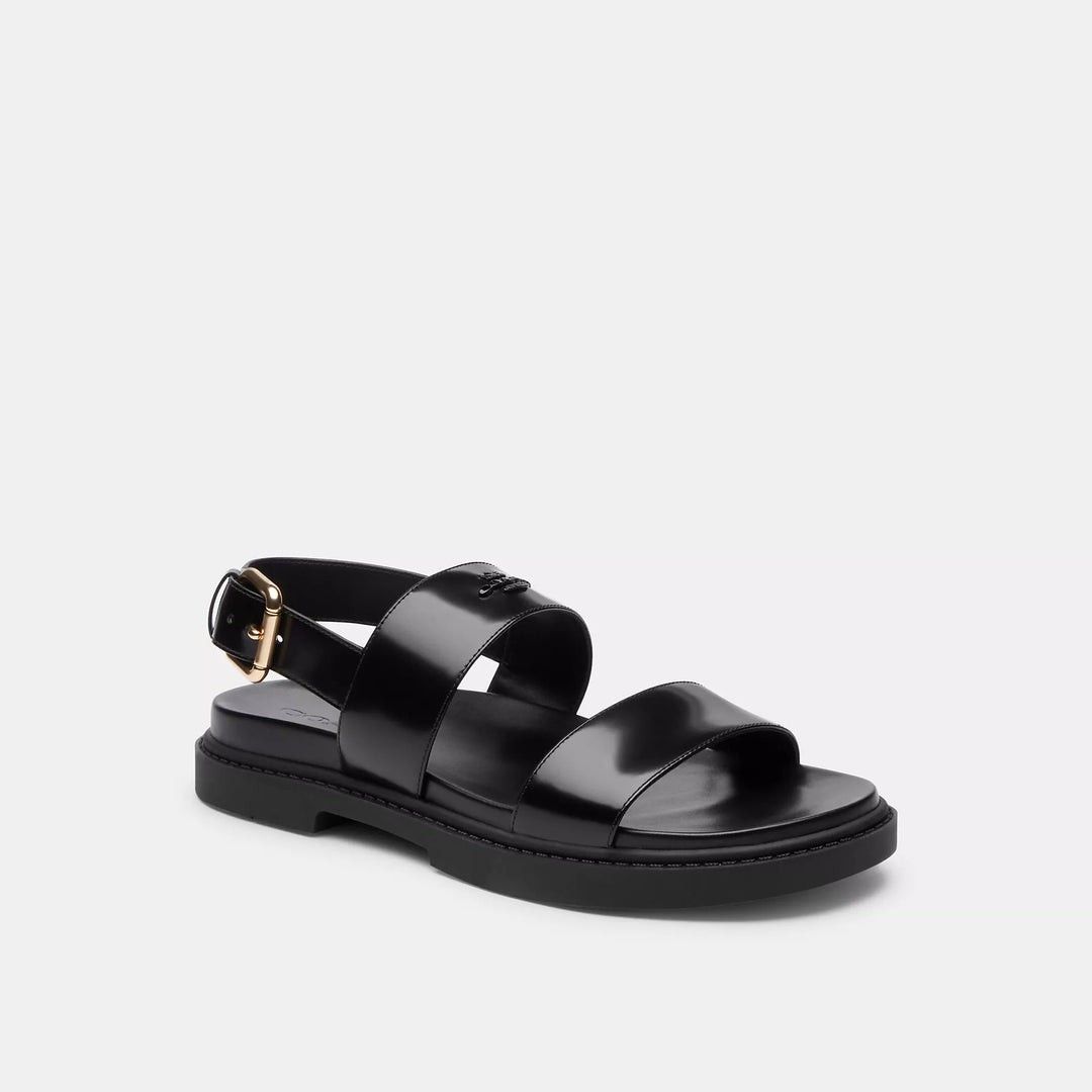 Coach Lockup Two Band Sandals (Category: Flats & Sandals) located in Manaoag. Submitted by dressupdear (Listing ID 1458765538, Image 2). Description: FREE SF COACH LOCKUP TWO BAND SANDALS in BLACK (with box) Size 7B Comparable Value of 198USD US7/ UK5/ EU37.5/ CN240 AUTHENTIC. Pasabuy in Canada Coach Store. Used twice in indoor settings. With unnoticeable flaw, see last two photos baka naitama sa wheels ng chair..
