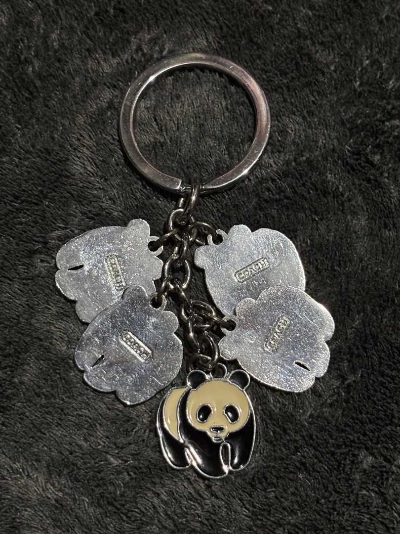 COACH Panda Keyholder (5pcs) (Category: Luxury Accessories) located in Bulacan. Submitted by thriftstarph (Listing ID 1458743722, Image 2). Description: PLEASE READ THE DESCRIPTION BELOW ‼️ COACH Panda Keyholder Key Ring Charm Good Condition From: Japan (1500 SHIPPED).
