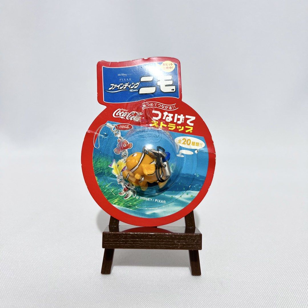 Coca-Cola x Finding Nemo Mini Figure Strap Charm - Php 100 (Category: Character Goods) located in Davao. Submitted by pandorastoybox (Listing ID 1458837615, Image 1). Description: Coca-Cola x Finding Nemo Mini Figure Strap Charm - Php 100.