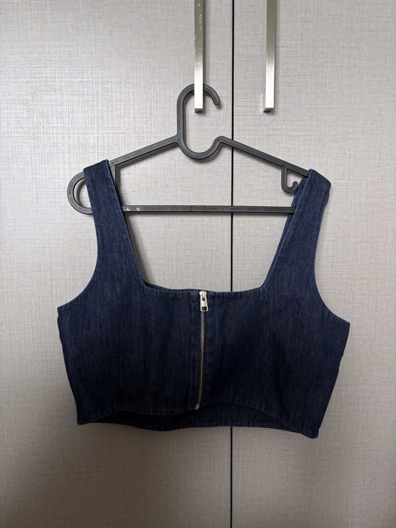 COS denim bustier (Category: Blouses) located in Pasig City. Submitted by prebynic (Listing ID 1458724907, Image 3). Description: Used once only Size XL.