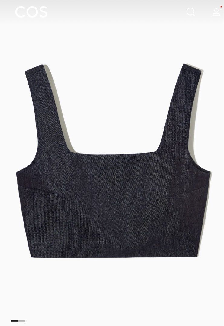 COS denim bustier (Category: Blouses) located in Pasig City. Submitted by prebynic (Listing ID 1458724907, Image 1). Description: Used once only Size XL.