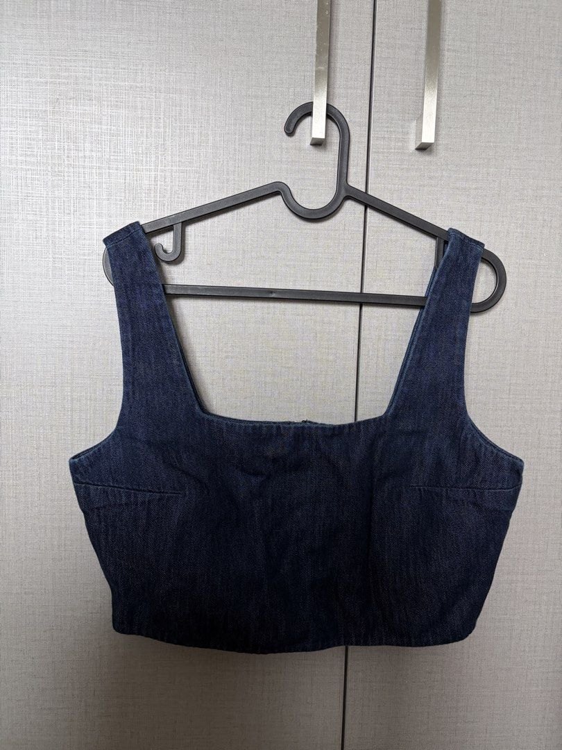COS denim bustier (Category: Blouses) located in Pasig City. Submitted by prebynic (Listing ID 1458724907, Image 2). Description: Used once only Size XL.