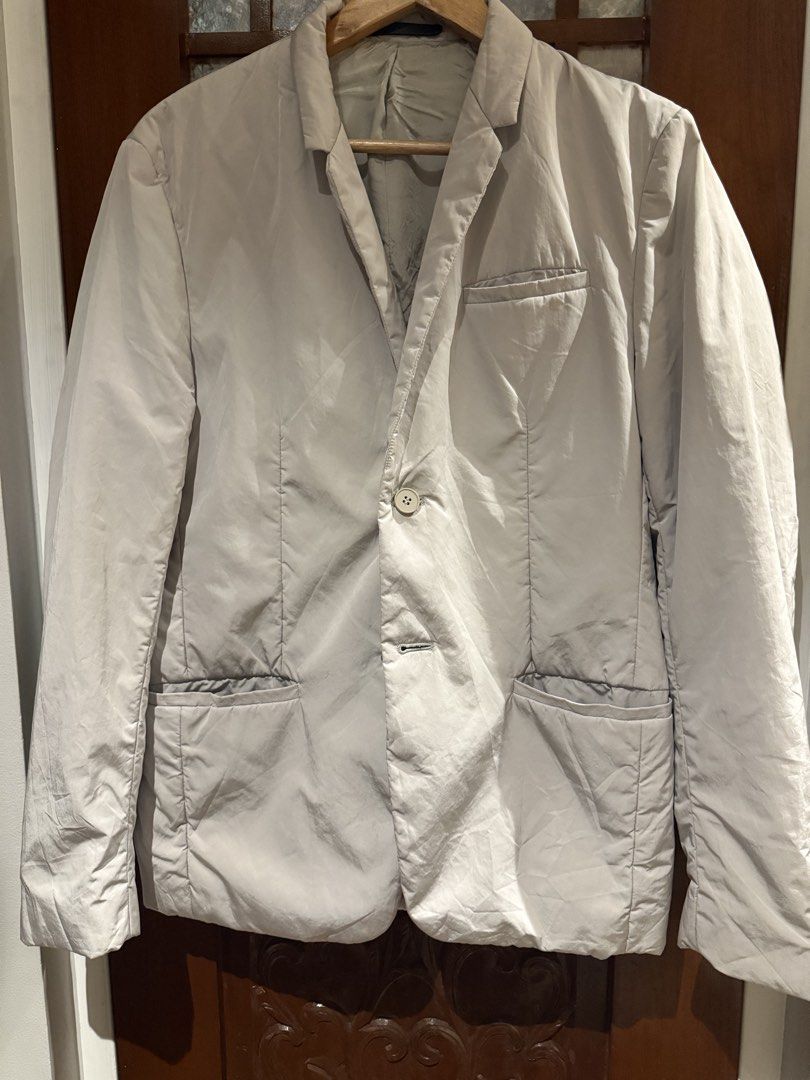 COS Padded Blazer Pale Stone Grey US 36R (Category: Coats, Jackets and Outerwear) located in Pasig City. Submitted by fashion_alpha (Listing ID 1458804765, Image 1). Description: Size 36R but can fit Medium Good for winter, spring or autumn.