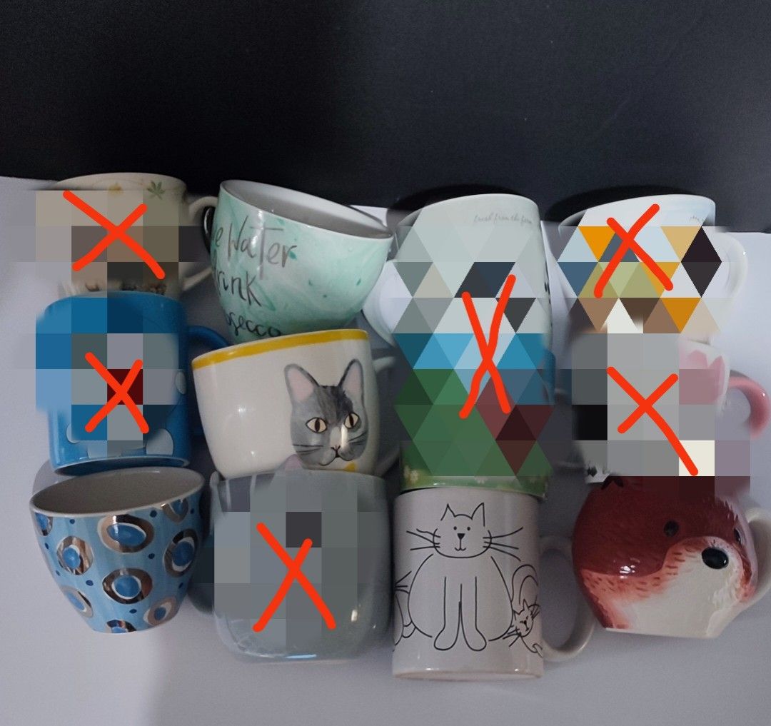 Country Animals and Cat Mugs (Category: Coffee & Tea Tableware) located in Mandaluyong City. Submitted by lalahhome (Listing ID 1454320904, Image 1). Description: price per piece ranging from php 80-150 theme mugs nice in actual big mugs 150.00 small mugs 80-100 No chips cracks or crazing.