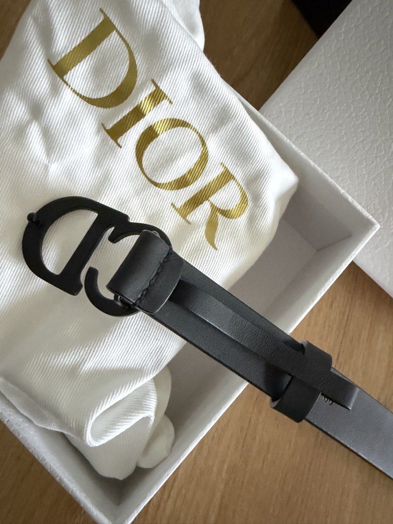 Dior CD Buckle Belt Black Leather (Category: Belts) located in Manila. Submitted by celavia (Listing ID 1458709519, Image 3). Description: - Authentic Dior Belt - Color: Black Leather - Buckle: Iconic CD buckle in matte black finish - Authenticity: Comes with dust bag and box - Origin: Made in Italy - Style: Perfect accessory to elevate any outfit.