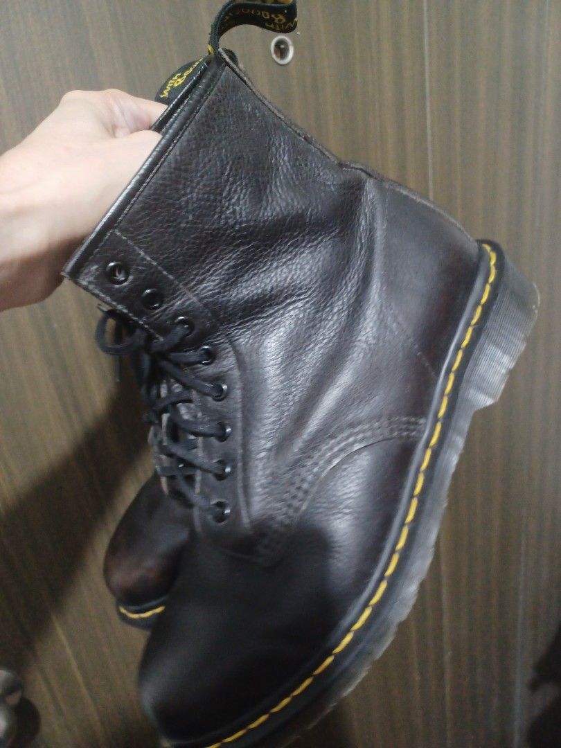 Dr. Martens Black Leather Lace-Up Boots (Category: Boots) located in Mandaluyong City. Submitted by usamenfashionhaul (Listing ID 1458860439, Image 1). Description: great shoes.made in england. lightly used. bought in the usa.very stylish. retail price 16k to 18k pesos.ypu save thousands of pesos.