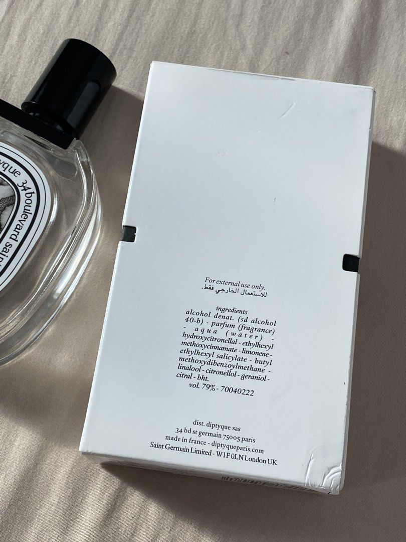 Diptyque L'Eau Papier Eau de Toilette 100ml (Category: Fragrance & Deodorants) located in Makati City. Submitted by dcltering_unicorn (Listing ID 1458885546, Image 2). Description: ♡ 𝙖𝙗𝙤𝙪𝙩 𝙩𝙝𝙚 𝙞𝙩𝙚𝙢 ♡ ✿ brand: Diptyque ✿ size: 100ml bottle ✿ this is a dupe/copy of the original ✿ includes original box ✿ rfs: decluttering, not my smell ♡ 𝙥𝙖𝙮𝙢𝙚𝙣𝙩 & 𝙙𝙚𝙡𝙞𝙫𝙚𝙧𝙮 ♡ ✿ mop: gcash, bank transfer ✿ location: Makati area ✿ mod: can do