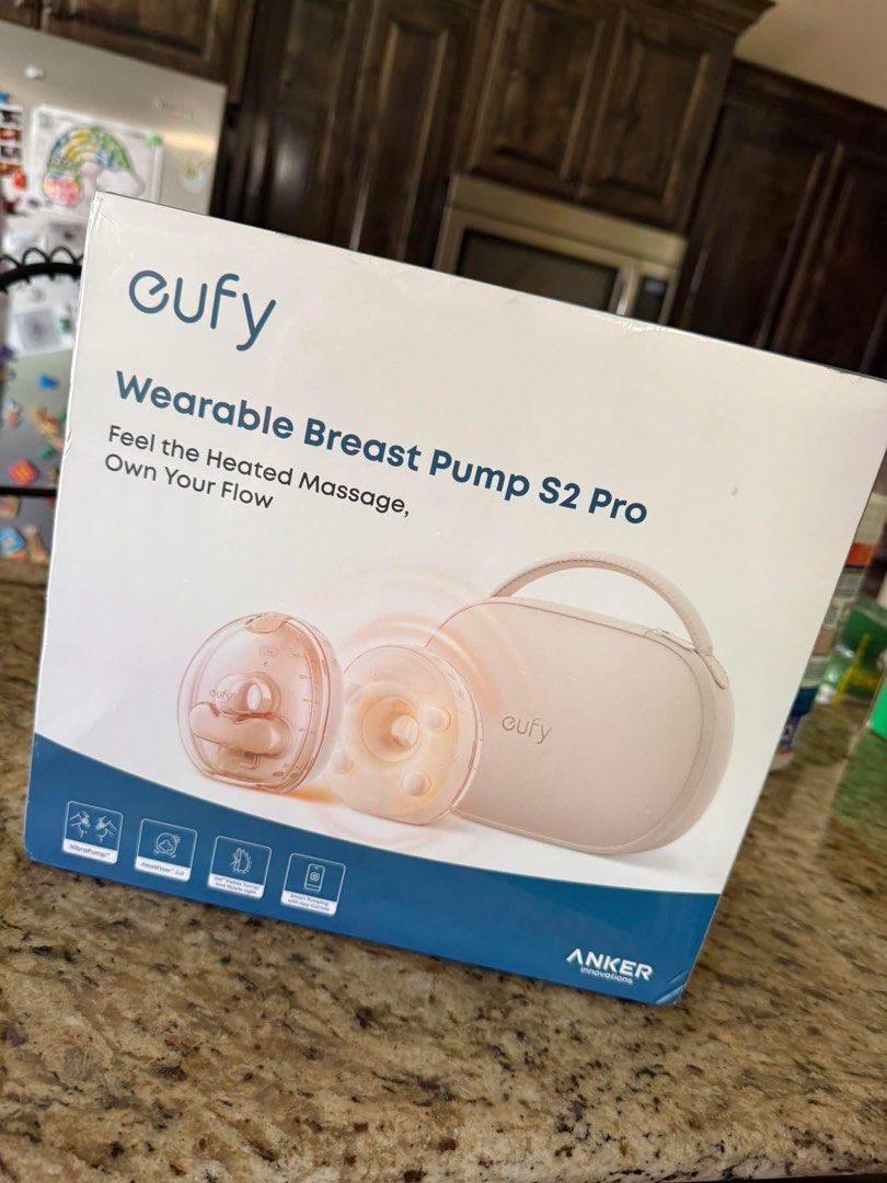 Eufy Wearable Breast Pump S2 Pro (Category: Breastfeeding & Bottle Feeding) located in Makati City. Submitted by myfantasya4 (Listing ID 1458712269, Image 1). Description: NOT YET AVAILABLE IN PH BOUGHT IN MALAYSIA - Eufy Wearable Breast Pump S2 Pro (Set of 2) - Features soothing heated massage to enhance milk flow - Includes a convenient charging case - Designed for on-the-go pumping - Comes with multiple flange sizes for a personalized fit.