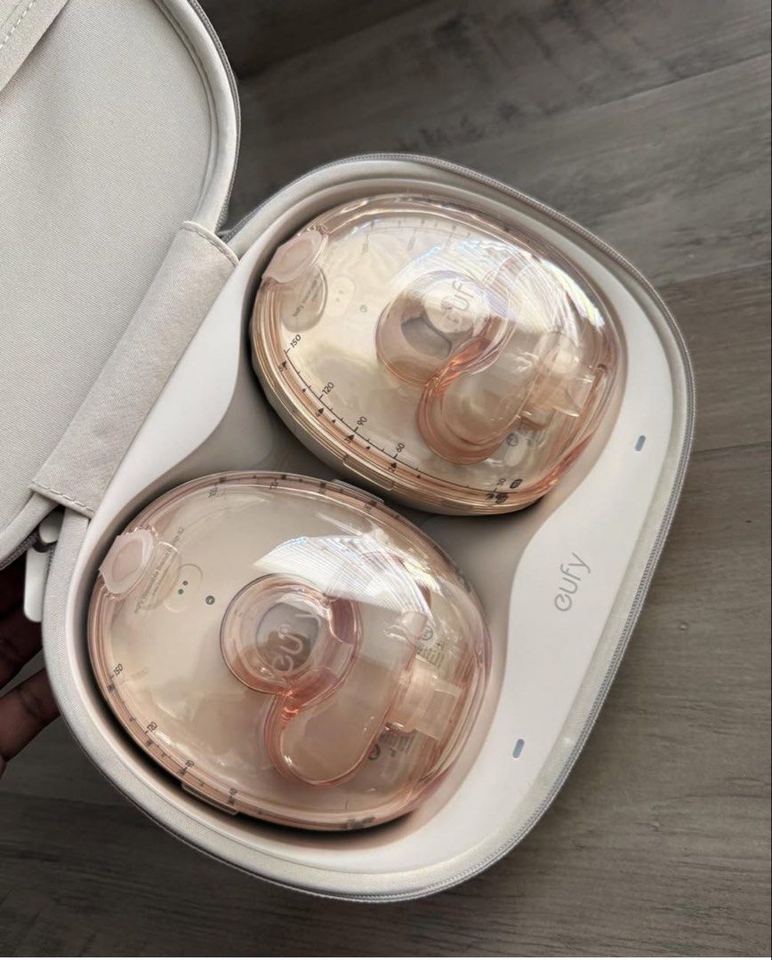 Eufy Wearable Breast Pump S2 Pro (Category: Breastfeeding & Bottle Feeding) located in Makati City. Submitted by myfantasya4 (Listing ID 1458712269, Image 2). Description: NOT YET AVAILABLE IN PH BOUGHT IN MALAYSIA - Eufy Wearable Breast Pump S2 Pro (Set of 2) - Features soothing heated massage to enhance milk flow - Includes a convenient charging case - Designed for on-the-go pumping - Comes with multiple flange sizes for a personalized fit.