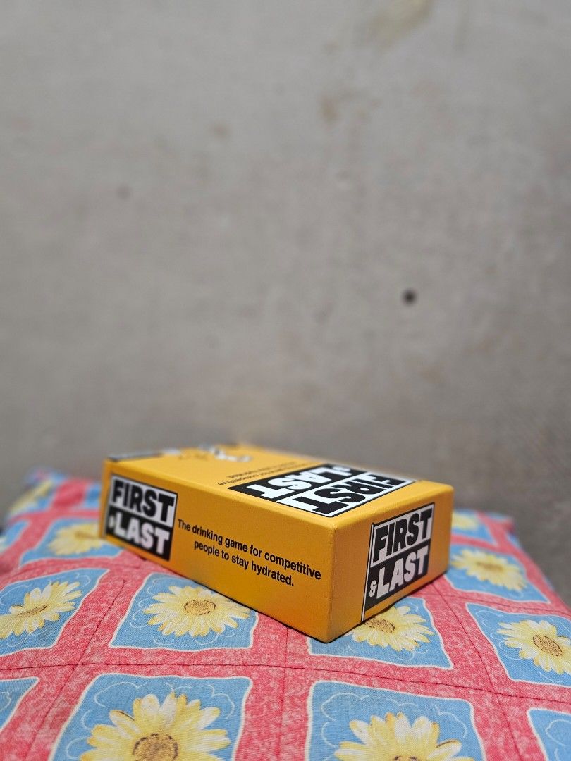 First and Last Drinking Card Game (Category: Board Games & Puzzles) located in Manila. Submitted by shopwithella.ph (Listing ID 1458694813, Image 3). Description: .