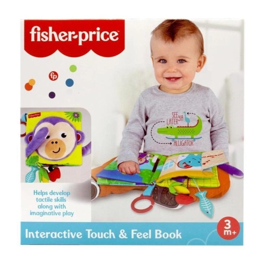 Fisher-Price Interactive Touch & Feel Book for Babies 3m+ (Category: Infant Playtime) located in Makati City. Submitted by travelfinds34611 (Listing ID 1458696567, Image 3). Description: Used, Good Condition (No Box) Fisher-Price Interactive Touch & Feel Sensory Book - Develops tactile skills and imaginative play - Features a cute monkey on the cover - Includes various fun textures inside - Suitable for babies 3 months and up - Encourages explora