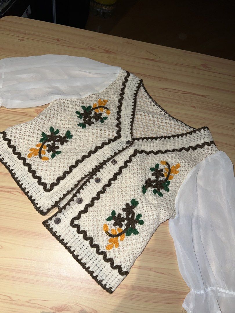 Floral Cardigan (Category: Others Tops) located in Quezon City. Submitted by a.aie (Listing ID 1458851891, Image 1). Description: Rfs: decluttering Can fit to small to medium .