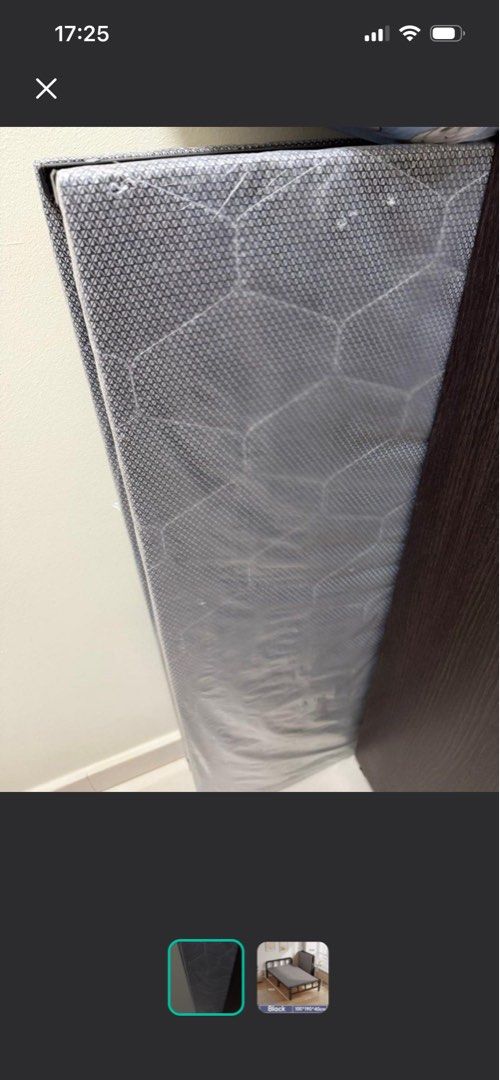Foldable bed (Category: Bed Frames & Mattresses) located in Singapore. Submitted by ranee_9 (Listing ID 1458774636, Image 2). Description: Brand new .