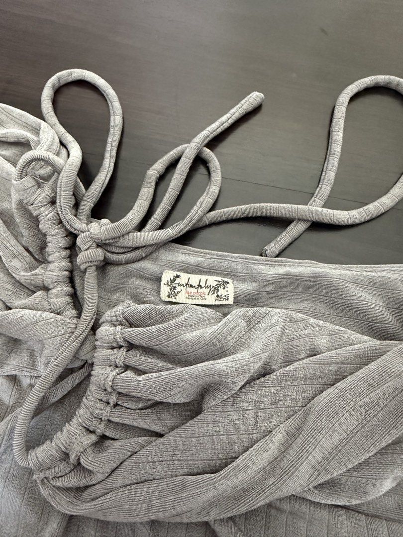 Free People Silver Halter Top (Category: Sleeveless) located in Manila. Submitted by itaclosetsale02 (Listing ID 1458745511, Image 3). Description: Super cute tie neck multi ways .