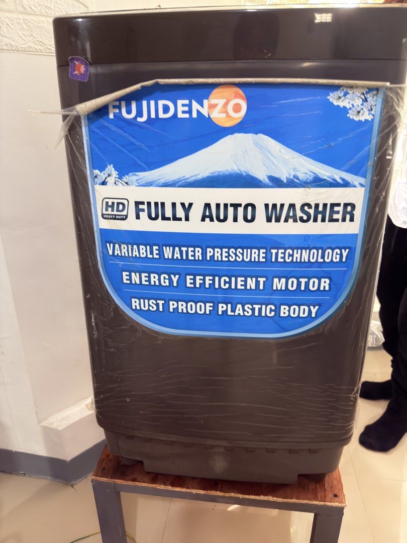 Fujidenzo HD Fully Auto Washer (Category: Washing Machines and Dryers) located in Malolos. Submitted by krizpauline027 (Listing ID 1458791625, Image 2). Description: - Fujidenzo HD Fully Auto Washer - Variable water pressure technology - Energy efficient motor - Rust proof plastic body - AirDry function - Ideal for all your laundry needs.