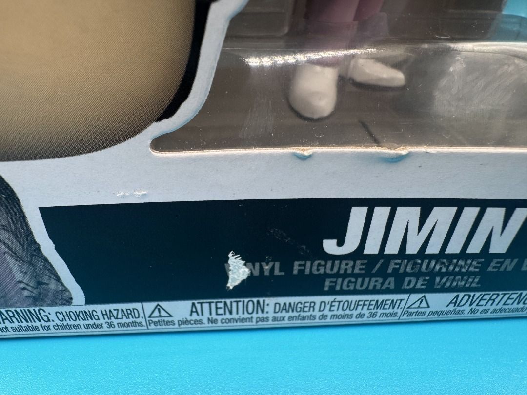 Funko POP! Rocks: BTS Proof - Jimin #371 with Protector (Category: Designer & Blind Box Toys) located in Marikina City. Submitted by mrklstrr (Listing ID 1458832797, Image 2). Description: Funko POP! Rocks: BTS Proof - Jimin #371 with Protector PHP350.00 Only! with issue (punit sa harap; see pic) Meet up: *Starbucks Reserve Liberty Plaza Makati *Ayala Mall Feliz *Robinsons Metro East *Marco Polo Ortigas Pasig.