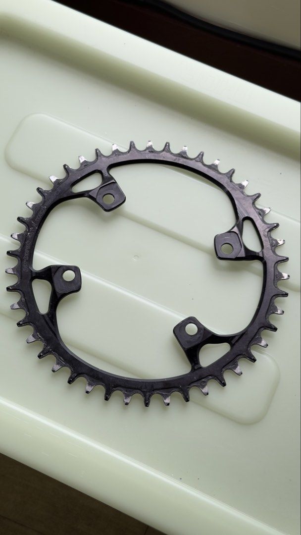 Garbaruk 46T R 110 BCD for GRX (Category: Bicycles) located in Manila. Submitted by jonatsdonats (Listing ID 1458745862, Image 3). Description: - Garbaruk chainring very lightweight - 46T size - 110 BCD for GrX - Suitable for road or cyclocross bikes - Black color - Selling due to bike upgrade - bought from Garbaruk directly for USD 90 + shipping. .