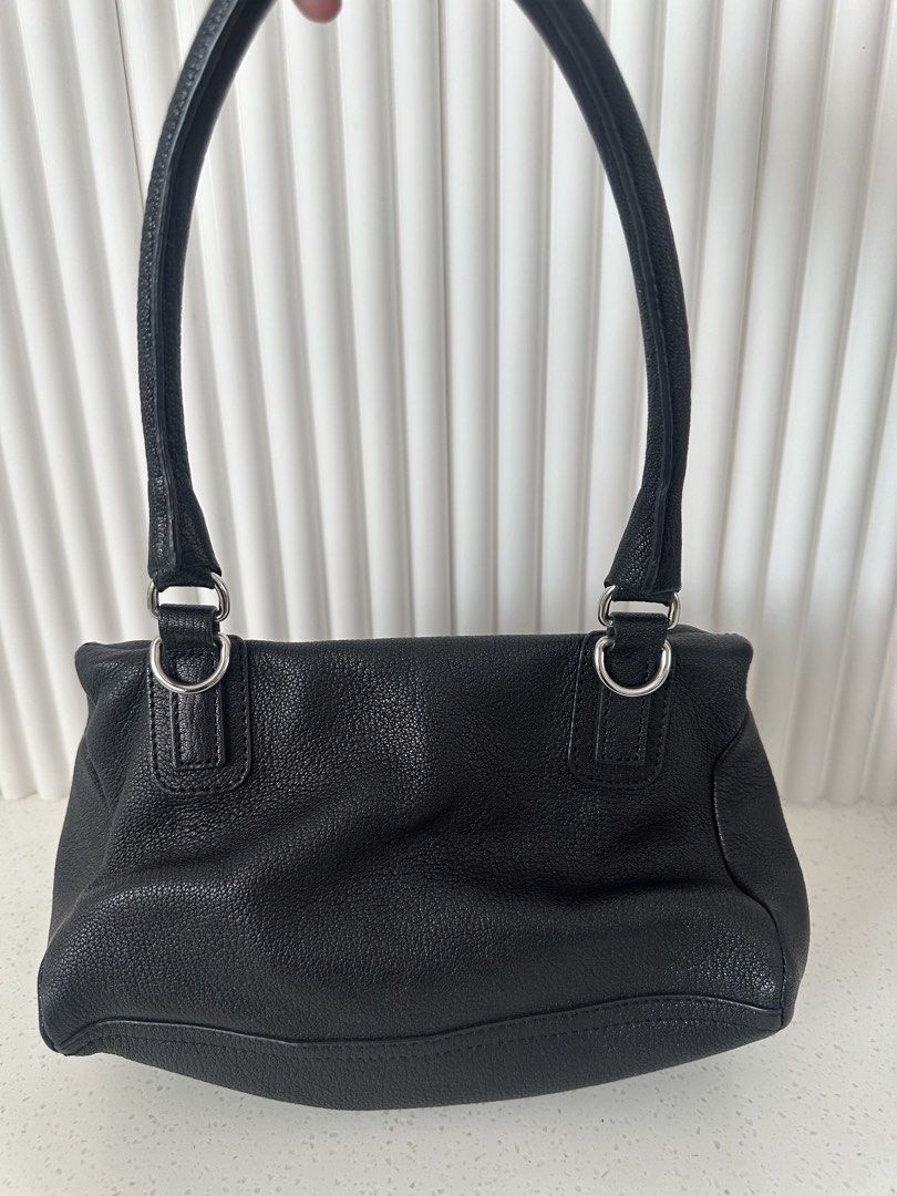 Givenchy Pandora Small in goatskin leather (Category: Luxury Bags & Wallets) located in Quezon City. Submitted by nancdmd (Listing ID 1458755083, Image 2). Description: - Authentic Givenchy Pandora small - with dustbag and long strap - Elegant silver hardware - Two convenient front zip pockets - Durable fabric lining - Guaranteed authentic - Classic and versatile design, ideal for everyday wear - in excellent condition, still smells new.