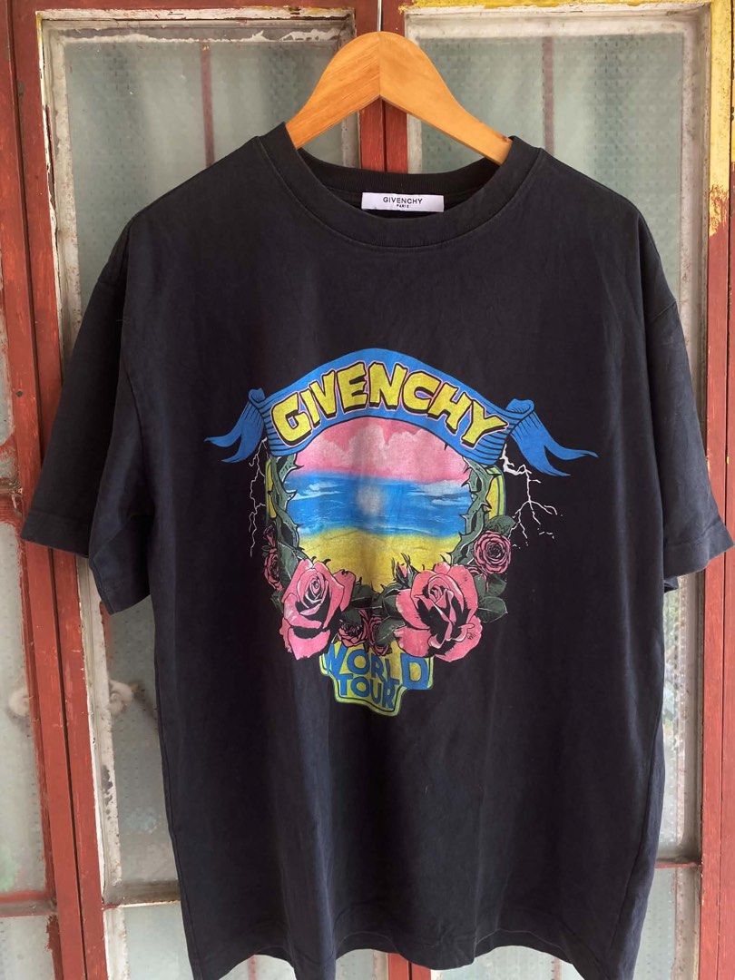 GIVENCHY WORLD TOUR TSHIRT (Category: Tshirts & Polo Shirts ) located in Tarlac. Submitted by thriftwithass (Listing ID 1458734309, Image 1). Description: Dimes: 22-27.5 Condtition: 9.2/10 Color rate: 9.5/10.