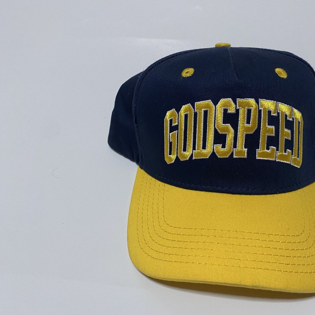 godspeed skate team two toned cap (Category: Caps & Hats) located in Quezon City. Submitted by hatlocker (Listing ID 1458787114, Image 2). Description: 700 shipped may flaw sa left side ng panel dm.