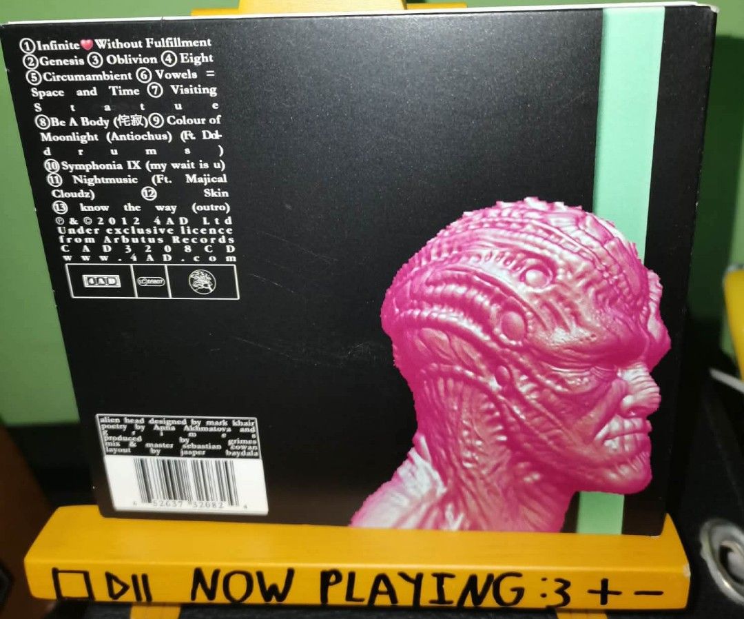 Grimes - Visions (CD) (Category: CDs & DVDs) located in Pasig City. Submitted by windowlicker (Listing ID 1457902349, Image 3). Description: - Listings without photos are still in transit and are expected to arrive within the week - Near Mint condition (case not graded) - MOD: J&T or Lalamove - MOP: Gcash.