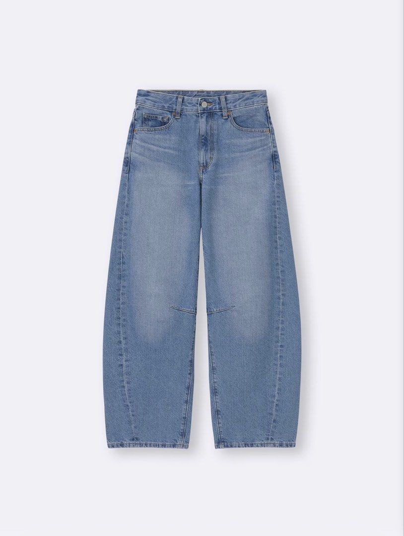 GU Barrel Pants (Blue) (Category: Jeans) located in Manila. Submitted by jnrby (Listing ID 1458718787, Image 1). Description: rfs: wrong size.
