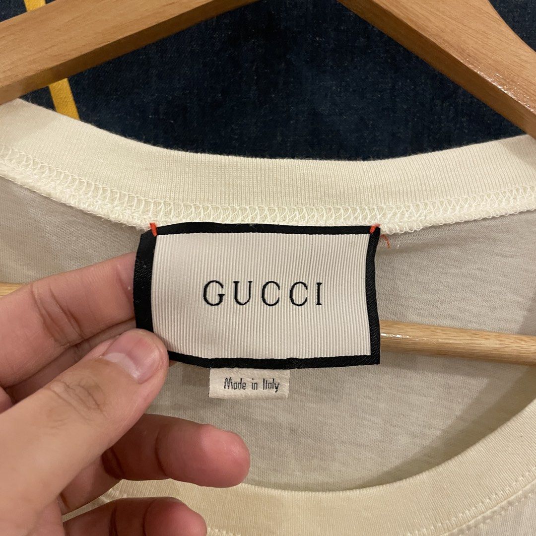 Gucci Shirt (Category: Tshirts & Polo Shirts ) located in Goa. Submitted by jackedstuff (Listing ID 1458845516, Image 3). Description: No issues Large on tag 29 length 21.5 width.