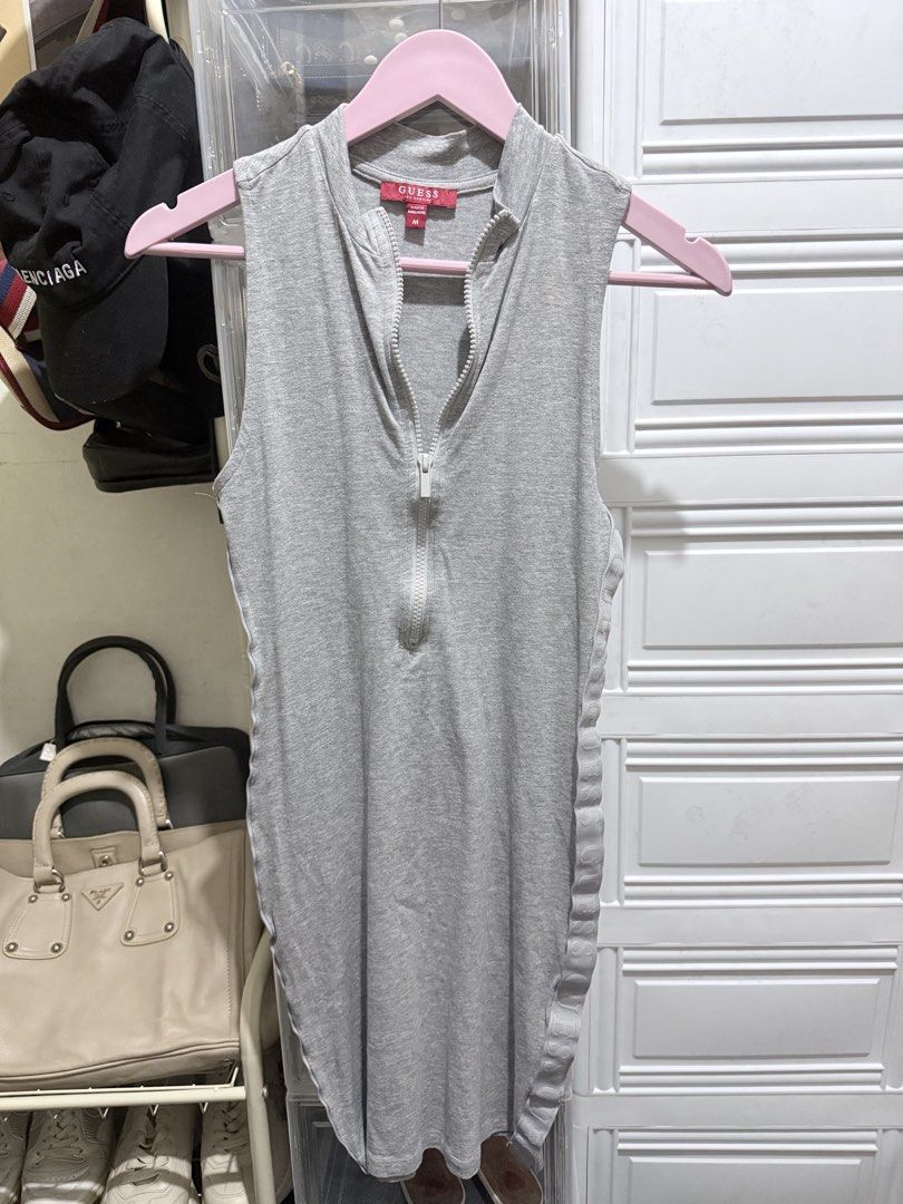 Guess Bodycon Dress - Grey (Category: Dresses) located in Paranaque City. Submitted by debonair02 (Listing ID 1458696418, Image 2). Description: Guess Bodycon Dress Color: Grey Size: Best fit Small- medium (stretchable) Used once, like new condition PM SURE BUYER ONLY! .