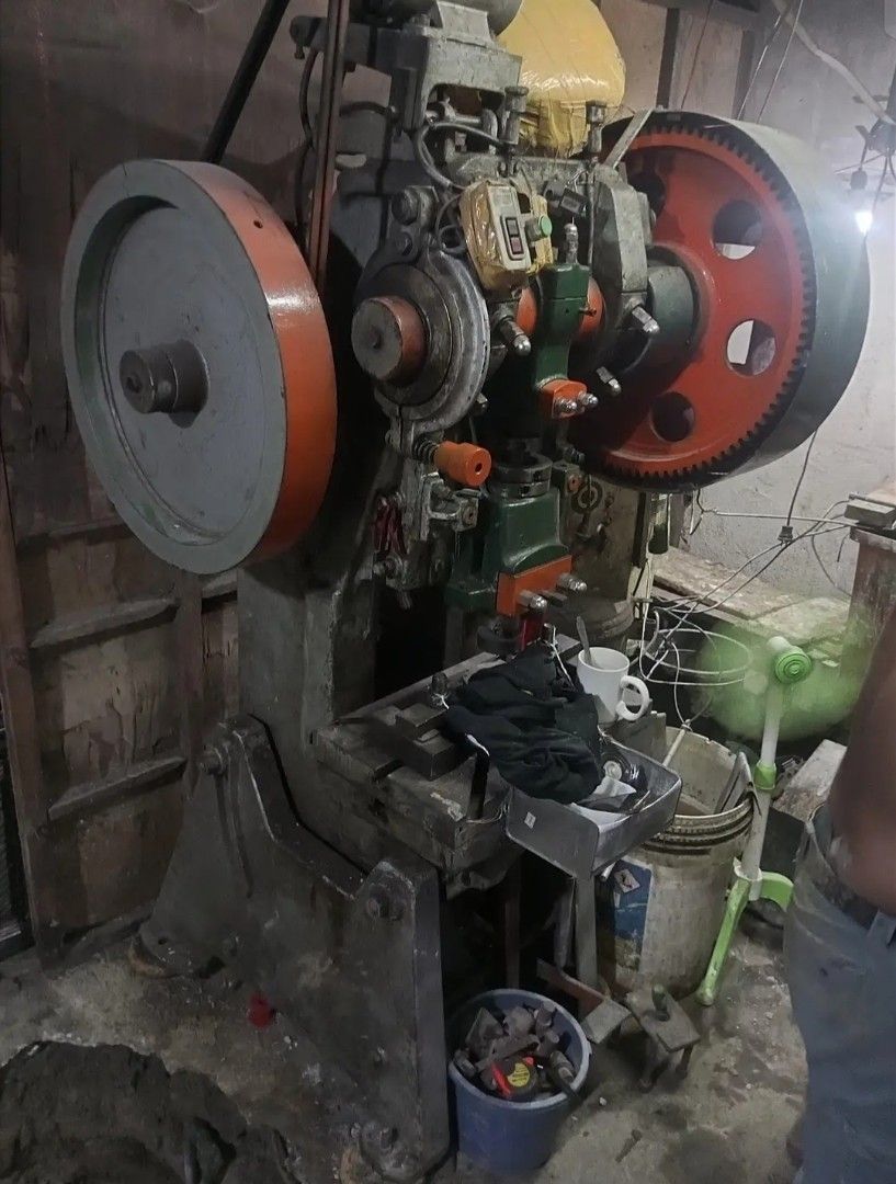 Heavy Duty Industrial Punching Machine Press (Category: Cardio & Fitness Machines) located in Caloocan City. Submitted by olndzryn2062802 (Listing ID 1458798387, Image 1). Description: - Industrial punching machine - Robust and powerful with large flywheels - Suitable for metalworking and fabrication - In working condition - Buyer to arrange own transport - Viewing welcome.
