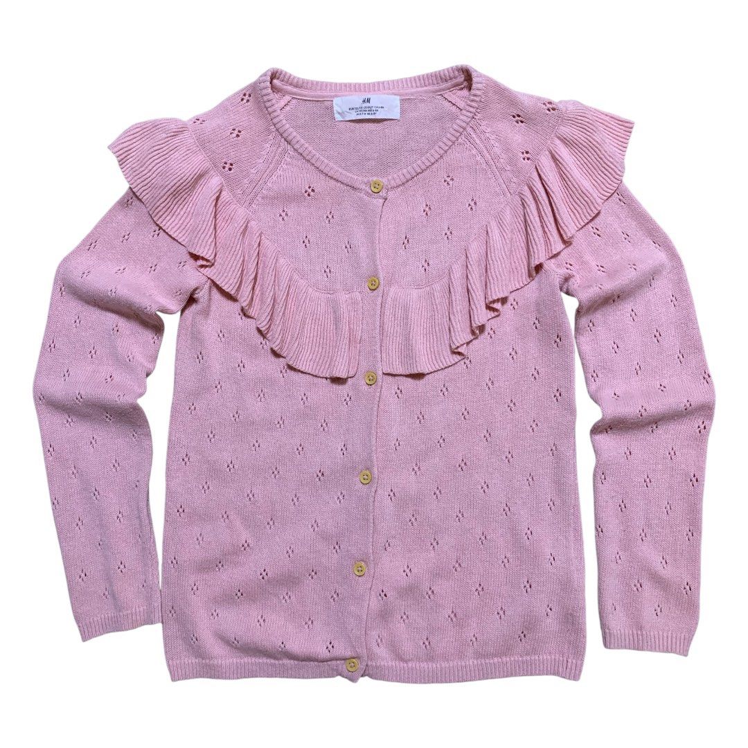 H&M Light Pink Cardigan (Category: Coats, Jackets and Outerwear) located in Manila. Submitted by secret_archv (Listing ID 1458771391, Image 1). Description: H&M Light Pink Cardigan W 14 L 20.5 Good Condition 200 + sf 📌 Note: Pls. manage your expectation, this is preloved/thrifted item. Minimal and unseen flaws must be consider. 🚀 J&T .