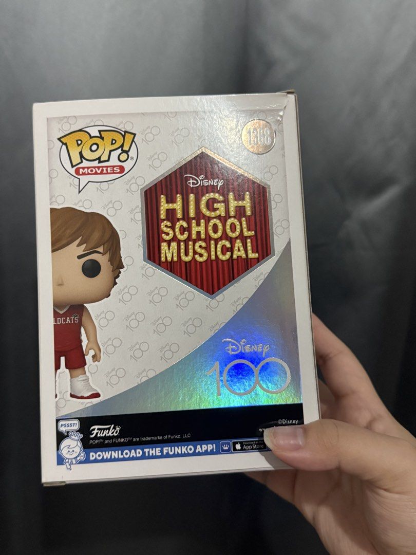 HSM Troy Funko Pop (Category: Designer & Blind Box Toys) located in Binan City. Submitted by eeaiaa (Listing ID 1458837212, Image 2). Description: MOP: Gcash/Bank Transfer MOD: Lalamove/J&T Minor flaws on the back ₱100 - BOSS Protector Dm for inquiries.